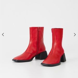 COPY - Vagabond Red Ansie Boots